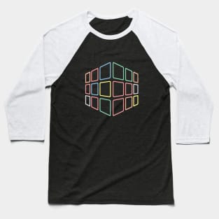 Neon Cube Baseball T-Shirt